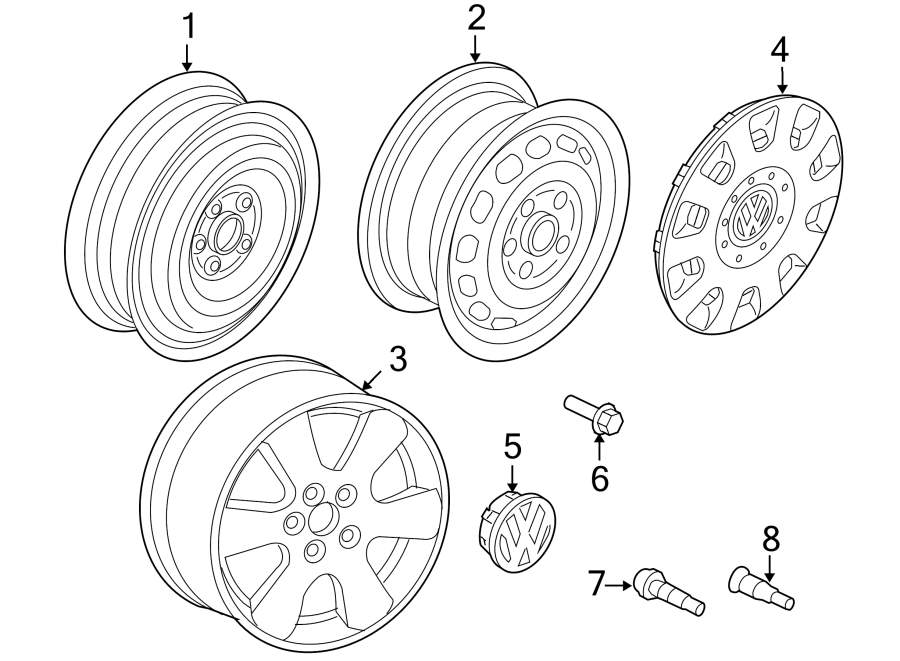 Wheel Cover 1T0-601-147-RGZ - View 8