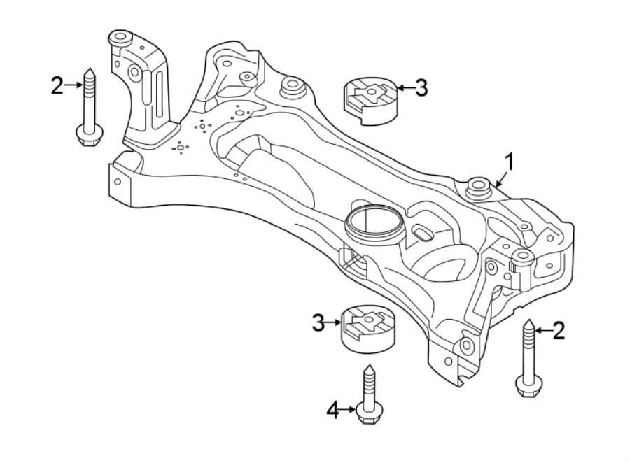 Engine Cradle 3Q0-199-315-F - View 2