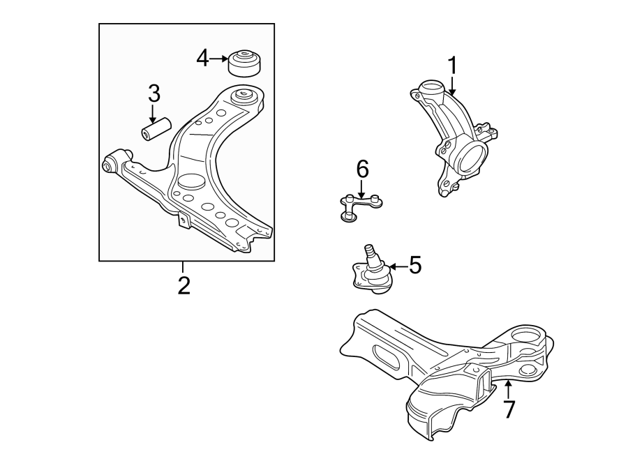 Steering Knuckle 1J0-407-256-AH - View 12