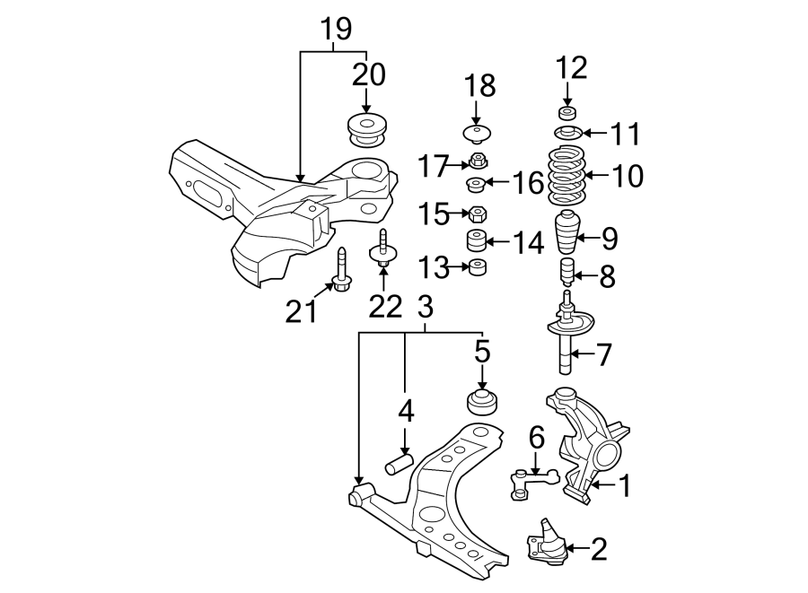 Suspension Strut JZW-413-031-B - View 4