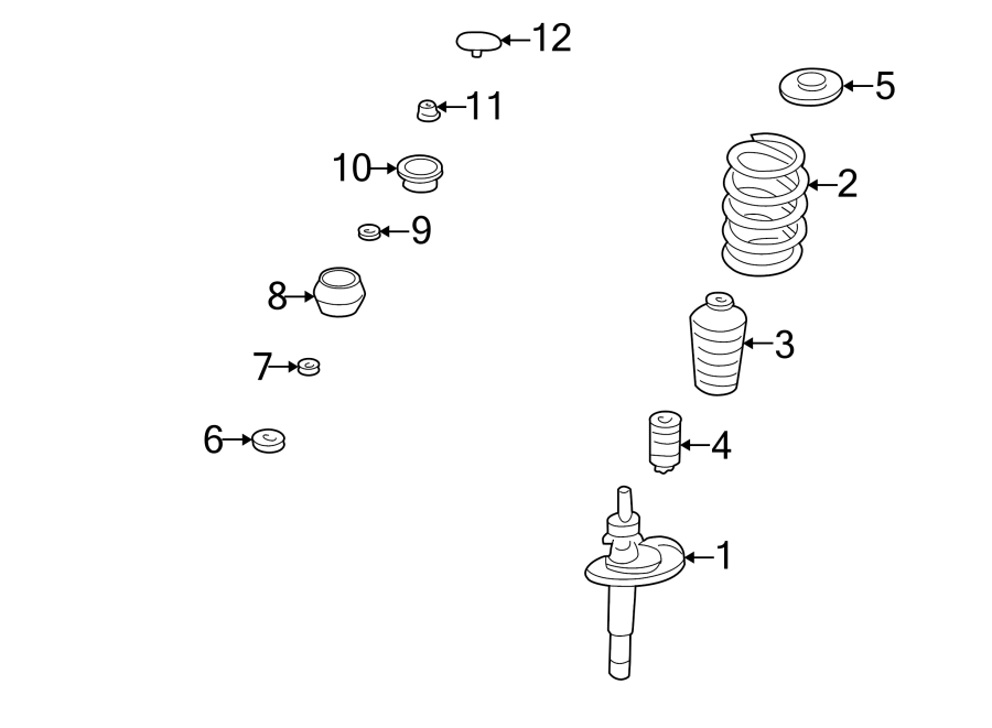 Coil Spring 1J0-411-105-BK - View 5