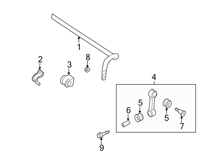 Stabilizer Bar 1J0-411-305-A - View 3
