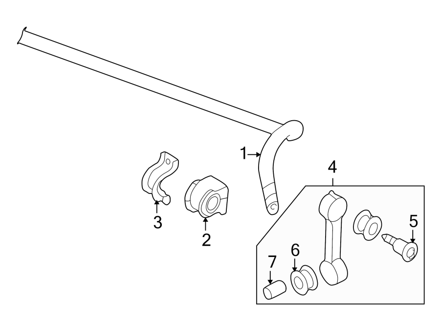 Stabilizer Bar 1J0-411-305-AJ - View 3