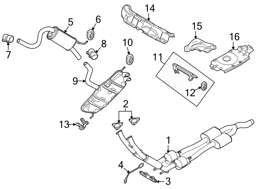 Rear Muffler 1Q0-253-609-Q - View 3