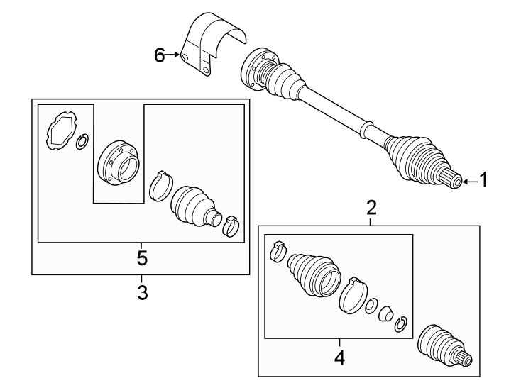 Axle Assembly 5C0-407-272-CK - View 4