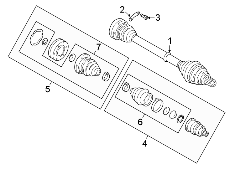 Axle Assembly 5C0-407-272-AC - View 4