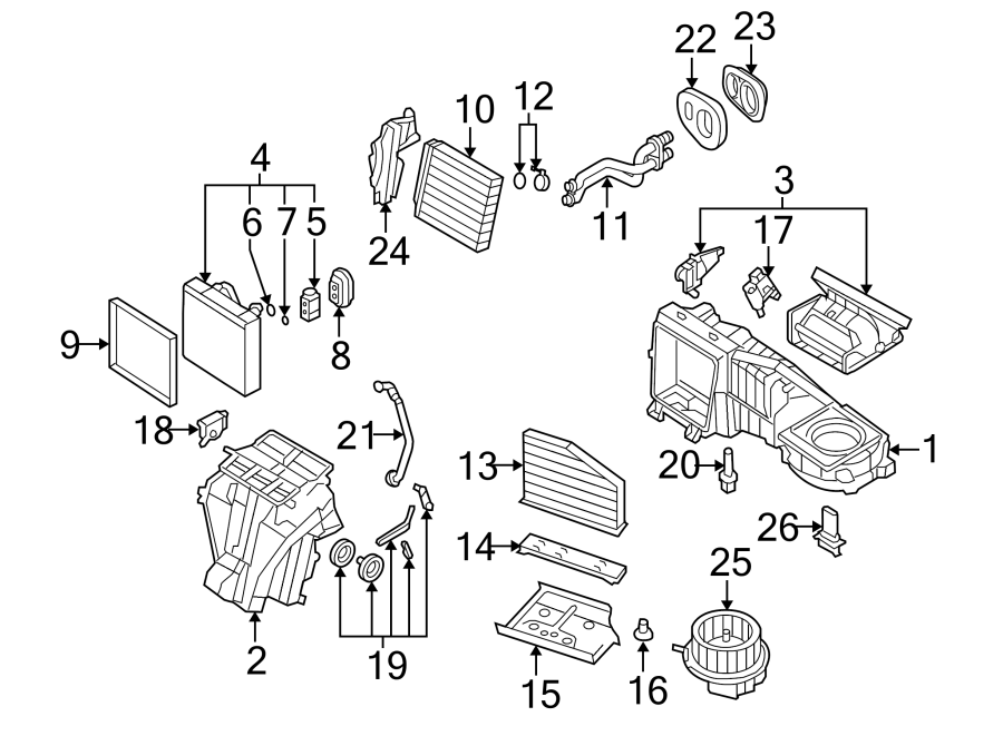 Evaporator Case 1K1-820-007 - View 8