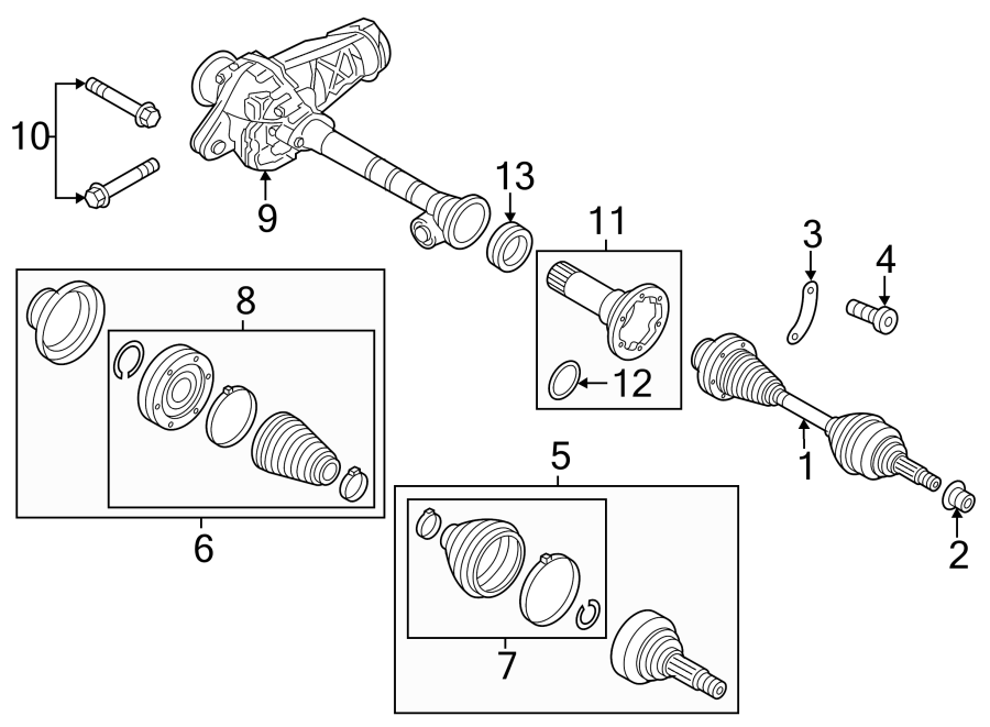 Axle Assembly 7P0-407-271-CX - View 7