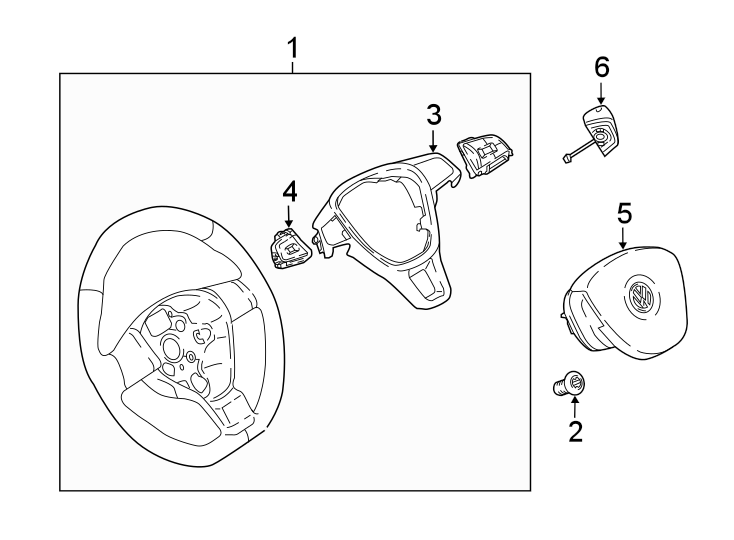 Shift Paddle 5G0-951-528-A-WHS - View 5