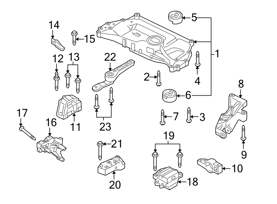 Motor Mount 8J0-199-262 - View 3