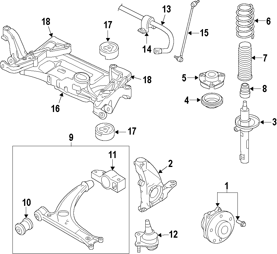 Coil Spring 1K0-411-105-JC - View 3