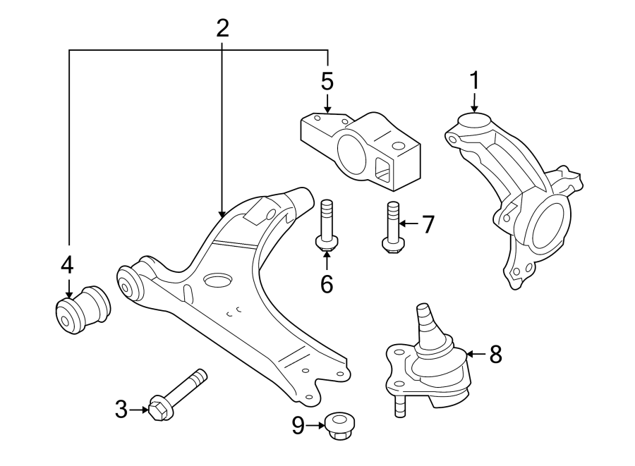 Control Arm 1K0-407-152-BC - View 6