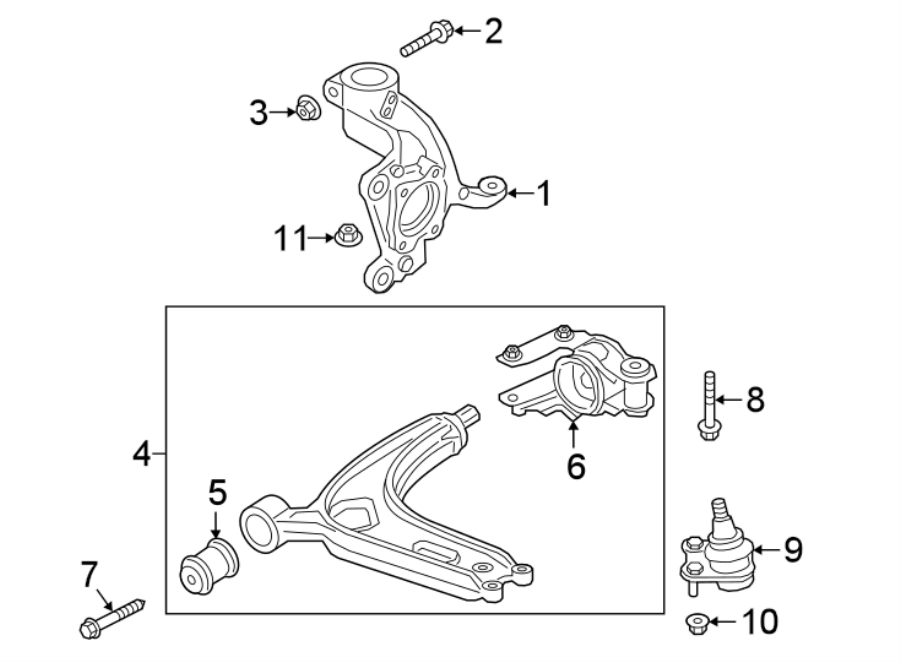 Lower Control Arm 3QF-407-152-M - View 4