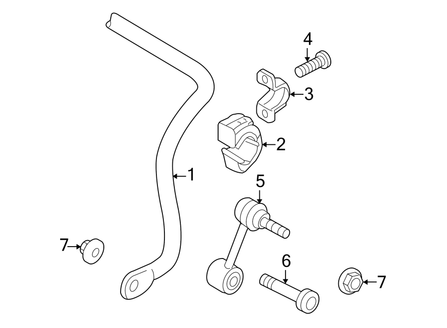 Stabilizer Bar 1K0-511-409-BD - View 2