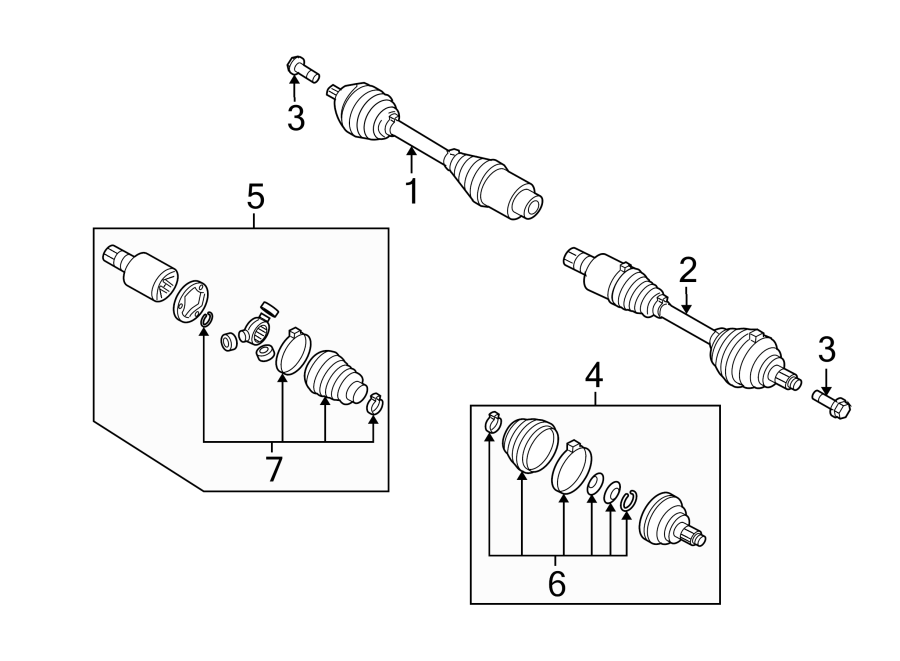 Axle Assembly 5N0-407-761-M - View 5