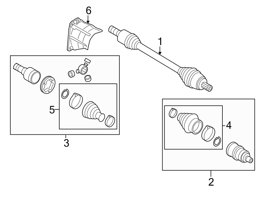 Axle Assembly 3C0-407-451-DX - View 4