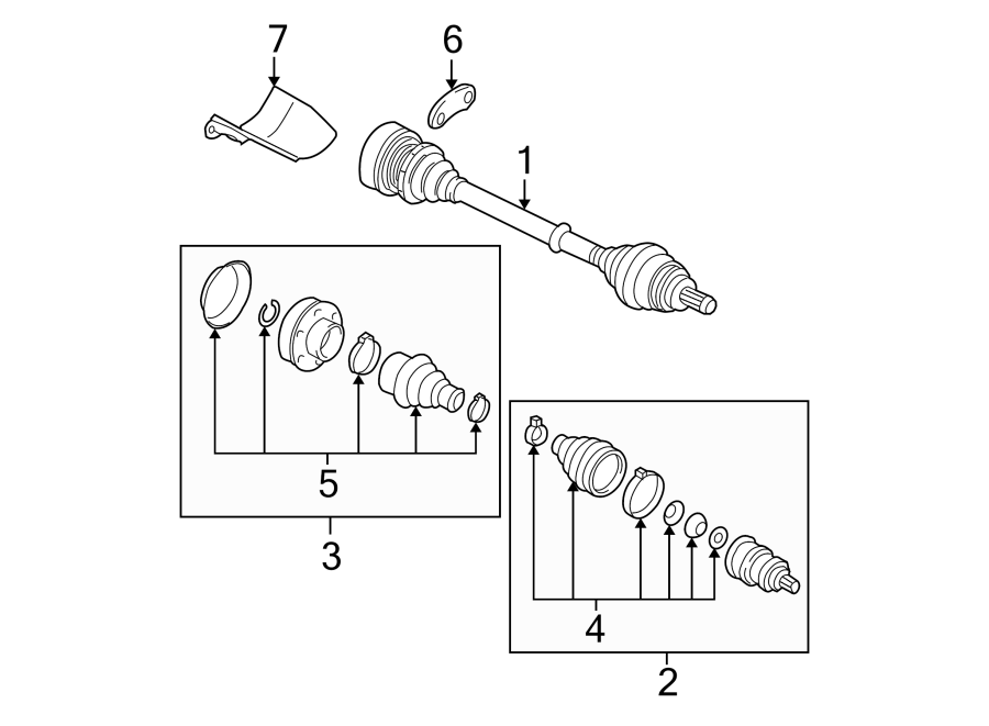 Axle Assembly 5C0-407-271-CB - View 2