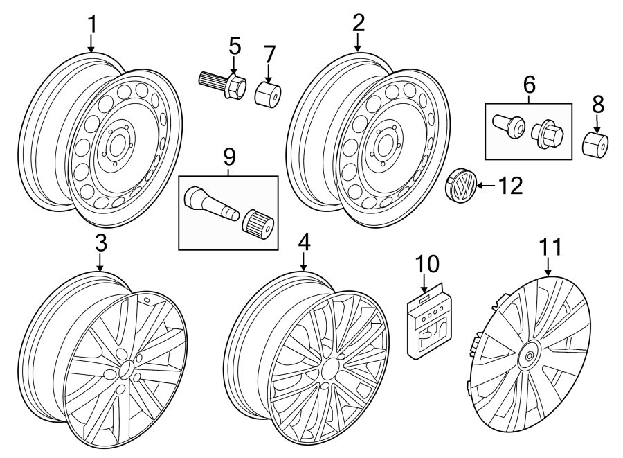 Wheel Cover 5C0-601-147-D-QLV - View 4