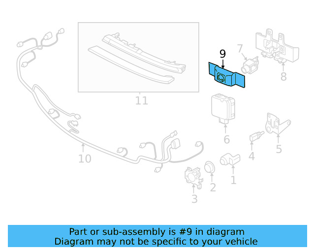 Front Camera Cap 3G8-980-554-B-9B9