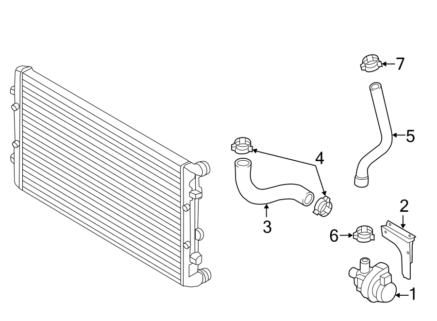 Auxiliary Pump Bracket 1K0-121-093-AR - View 7