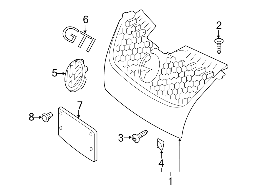 Nameplate 1K6-853-679-D-FXC - View 3