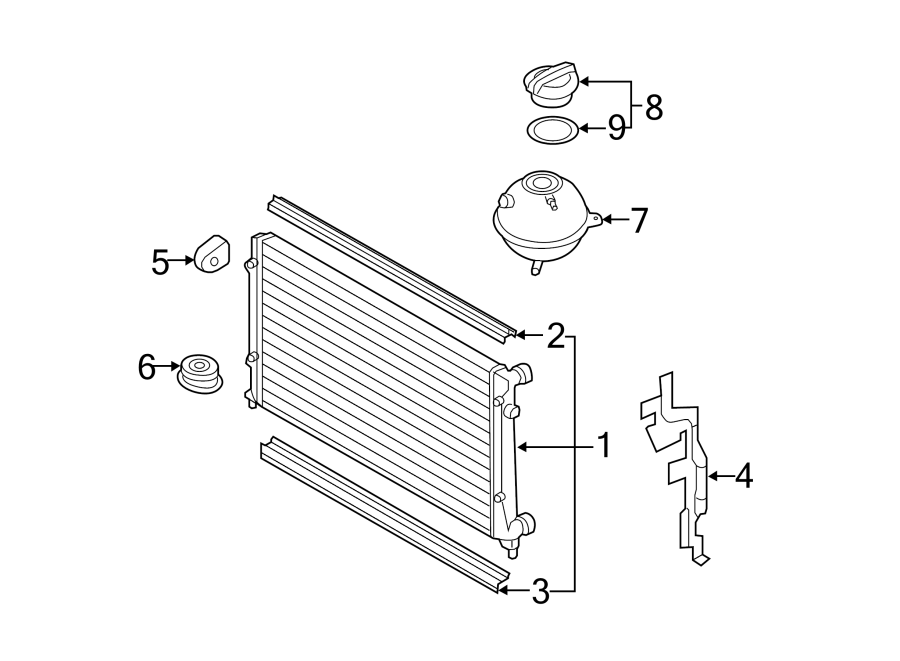 Air Baffle 1Q0-121-284-A - View 3
