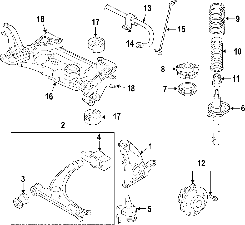 Coil Spring 1K0-411-105-JC - View 2