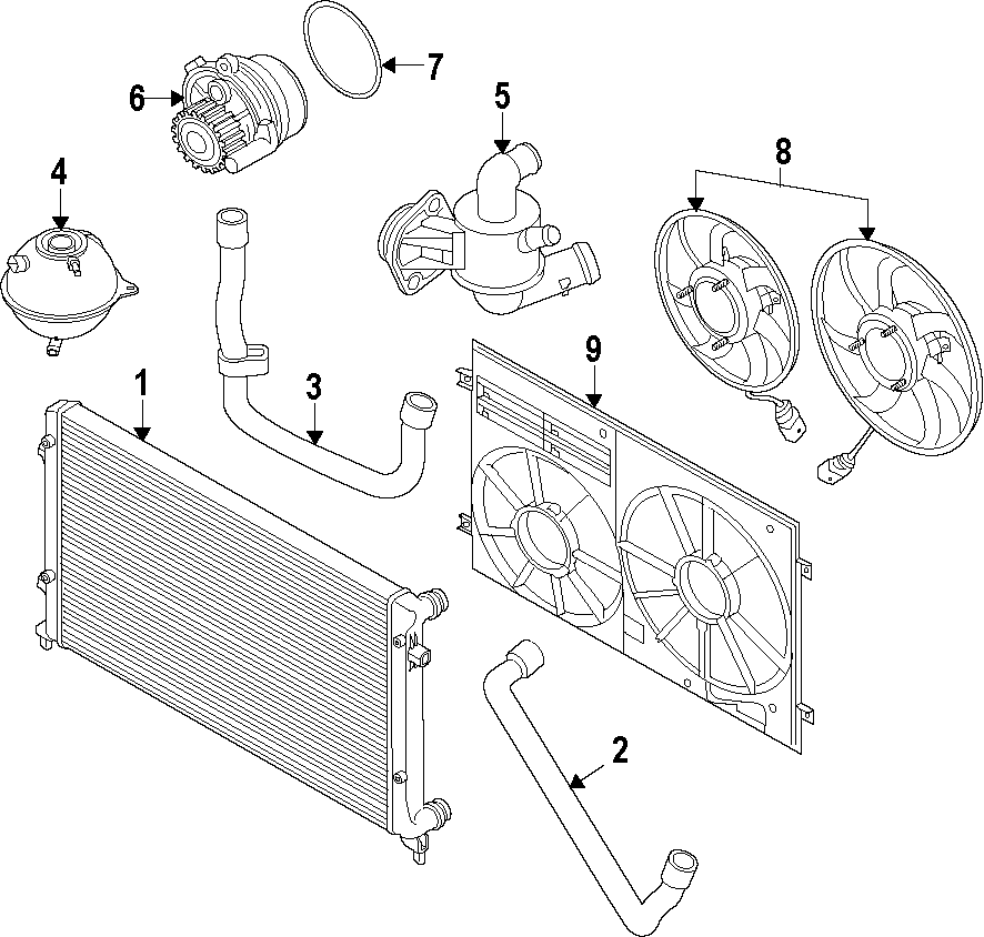Thermostat Housing 03L-121-111-AM - View 3