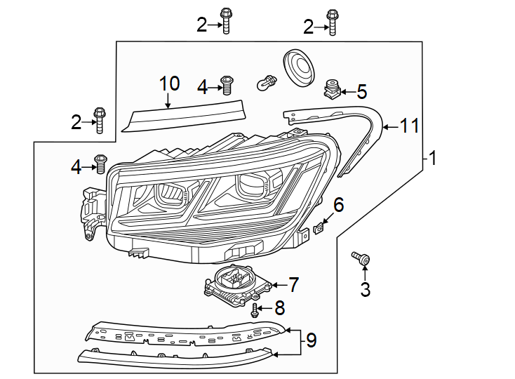 Headlamp Assembly 3CN-941-081-C