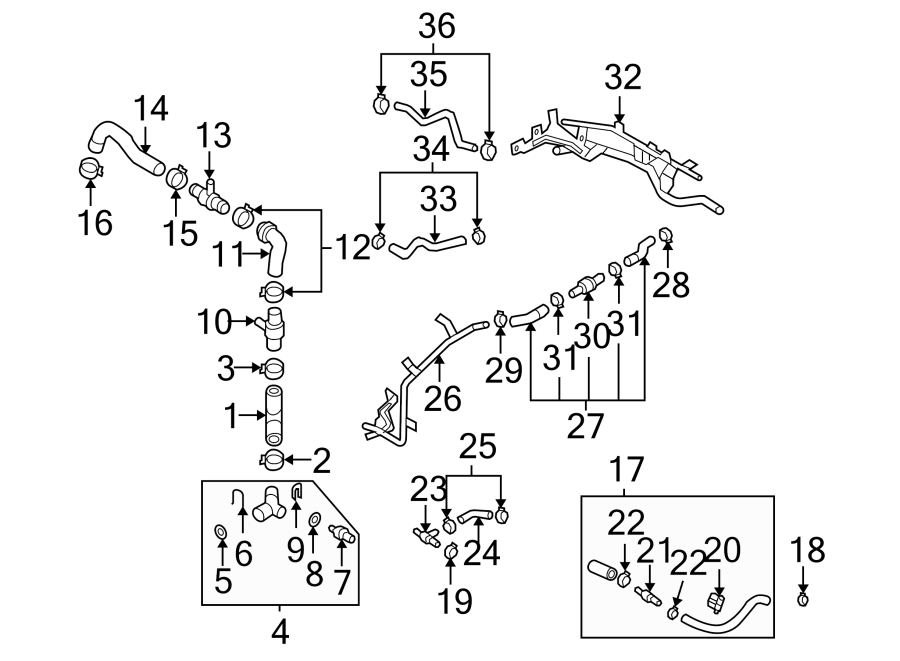 Inlet Hose 3C0-121-109-R - View 2