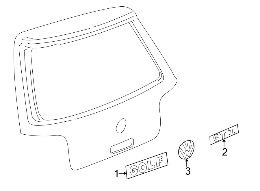 Nameplate 1J0-853-675-B-739 - View 2