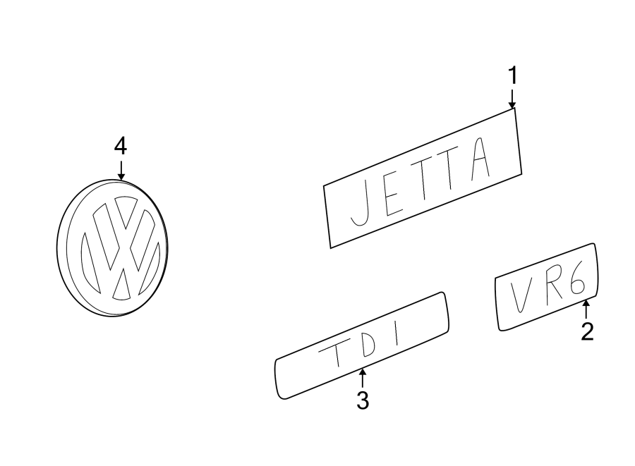 Hatch Emblem 1J0-853-675-AA-GQF - View 5