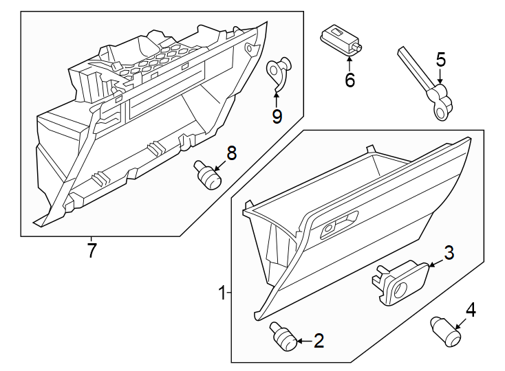 Glove Box Frame Lock Plate 3CN-858-544-A - View 2