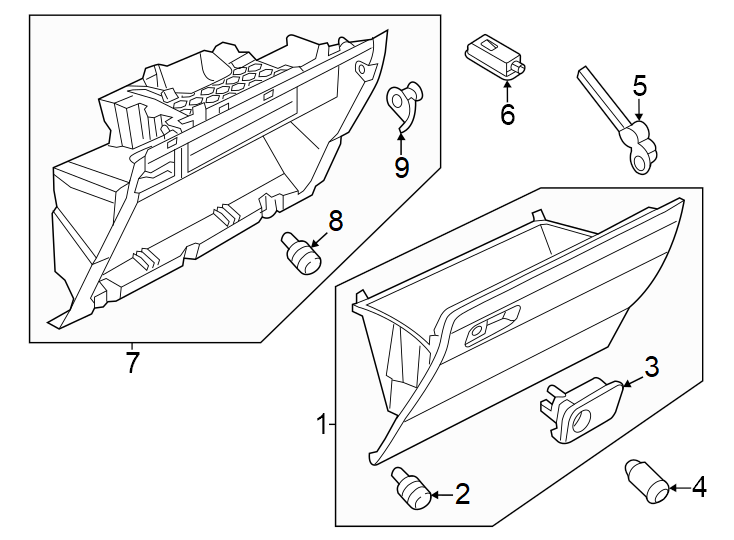 Glove Box Frame Lock Plate 3CN-858-544-A