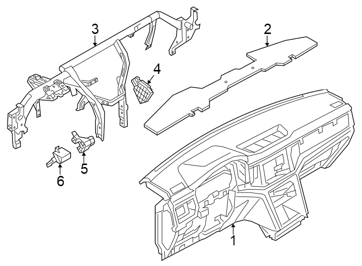 Instrument Panel 3CN-857-003-L-HKH - View 2