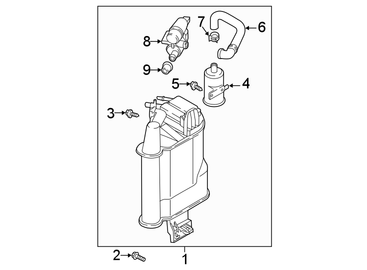 Vapor Canister 5Q0-201-797-Q - View 14