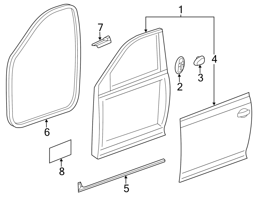 Door Panel Insulation 5C6-868-759 - View 2