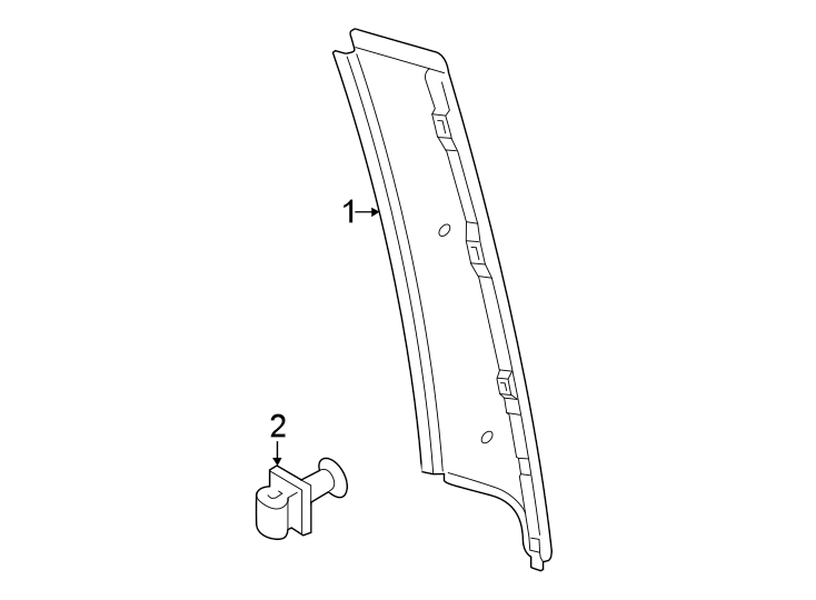 Frame Molding 5H4-839-902-B-041 - View 2