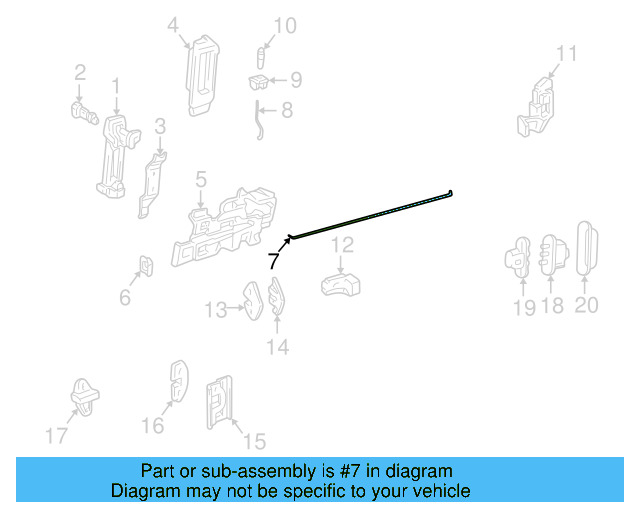 Rod 7D0-843-719-B - View 2