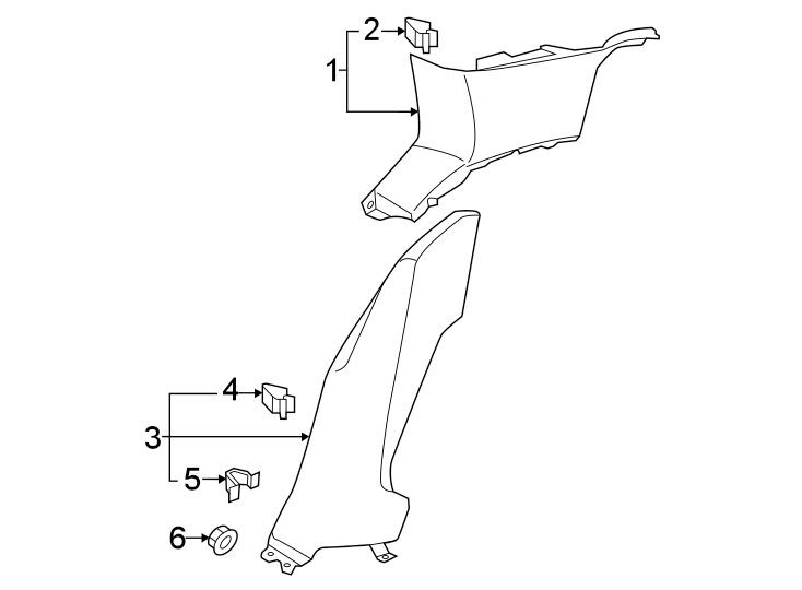 Wheelhouse Trim 5H6-867-766-D-4PK