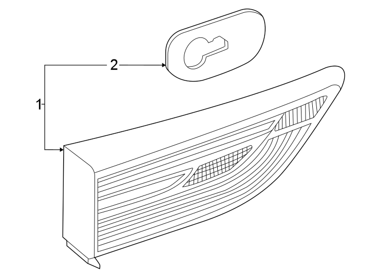 Back Up Light Assembly Gasket 5H0-945-197