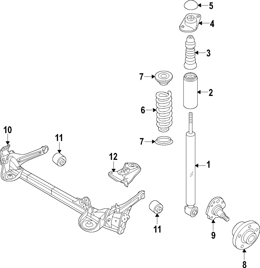 Axle Beam Bushing 5Q0-501-541-E - View 2