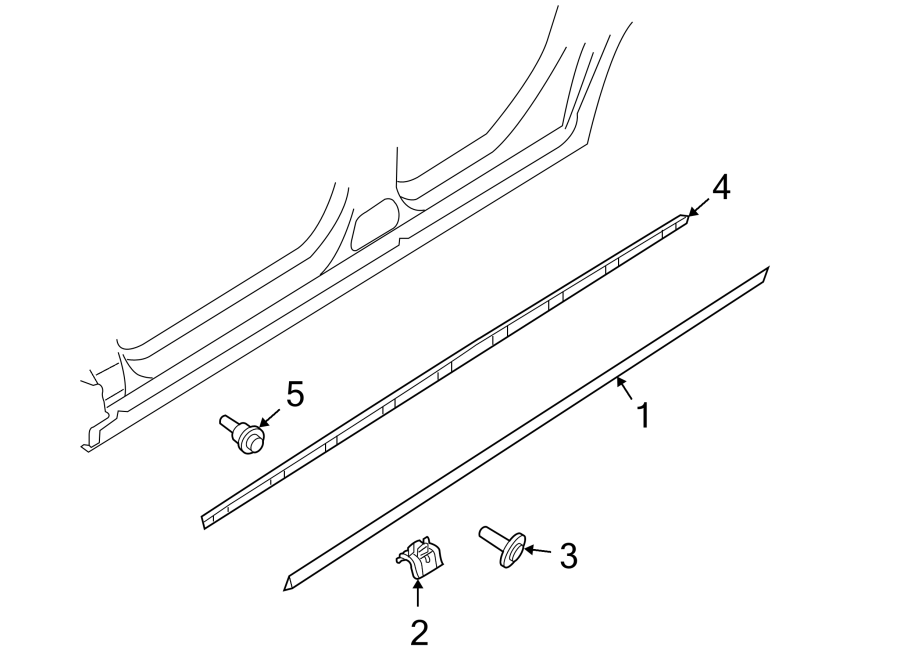 Rocker Molding 1K5-853-860-A-9B9 - View 4