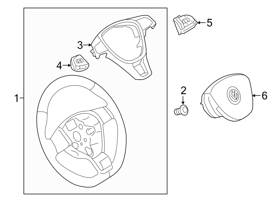 Steering Wheel 5GM-419-091-BF-APX