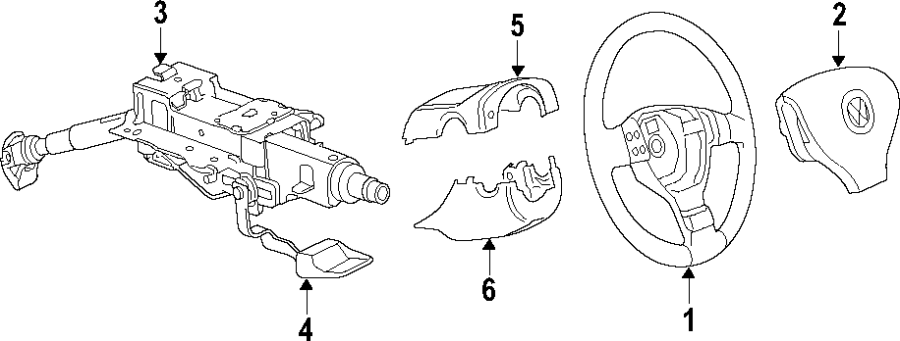 Steering Wheel 5GM-419-091-R-E74 - View 2