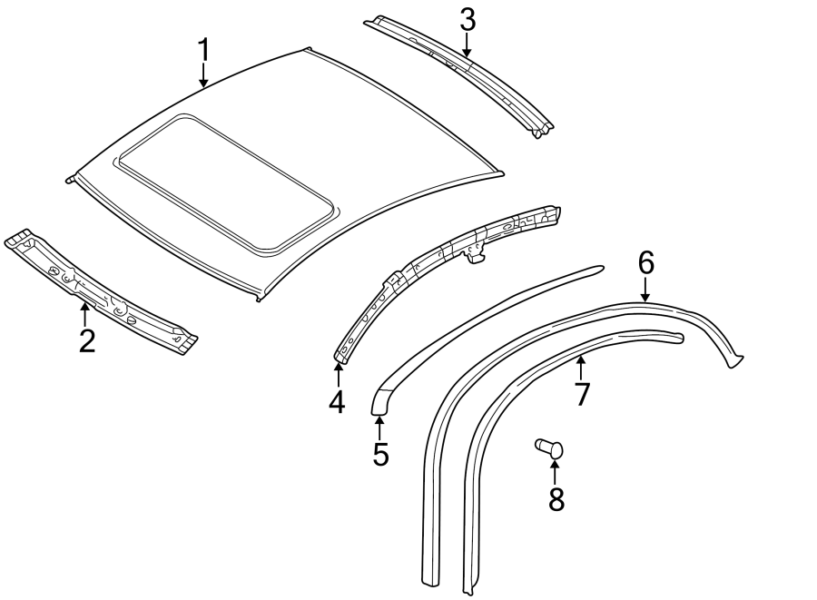 Inner Rail 3B5809429C - View 4