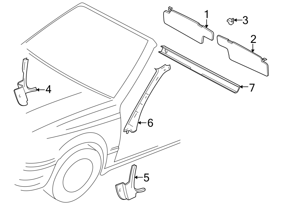 Windshield Frame 1E0-867-360-B41 - View 3