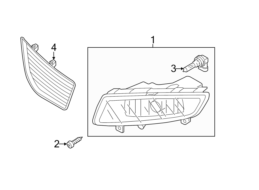Fog Lamp Assembly 561-941-699-A - View 2