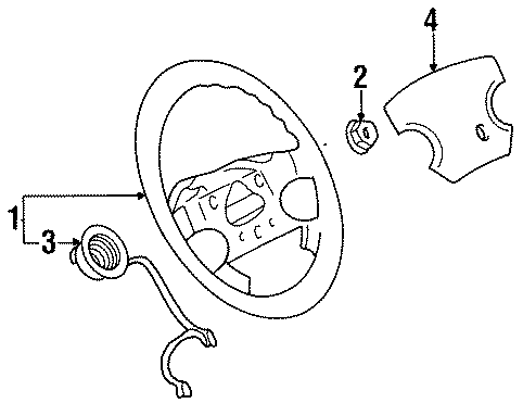 Steering Wheel 1HM-419-091-N-01C