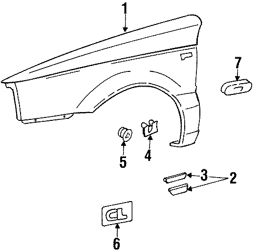 Body Side Molding 357-853-518-2BC